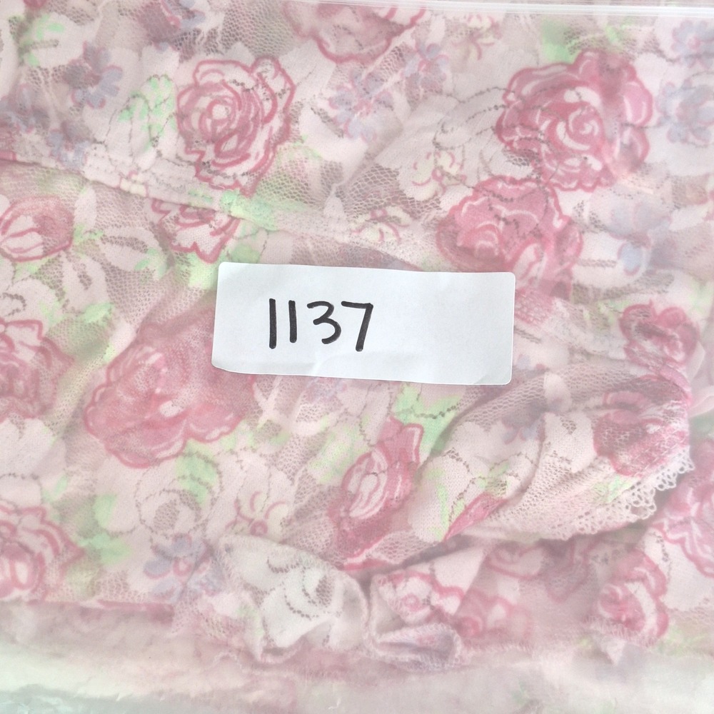 Womens Top Large Pink Babydoll Y2K Fairy‎ Coquette Floral Lace Feminine Romantic - Picture 8 of 8